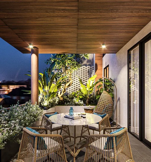 Sân vườn – Ban công