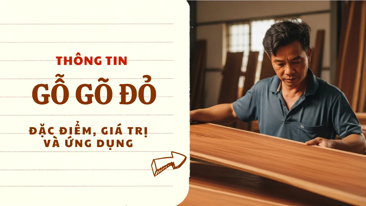 Gỗ Gõ Đỏ: Đặc điểm, Giá trị và Ứng dụng trong nội thất