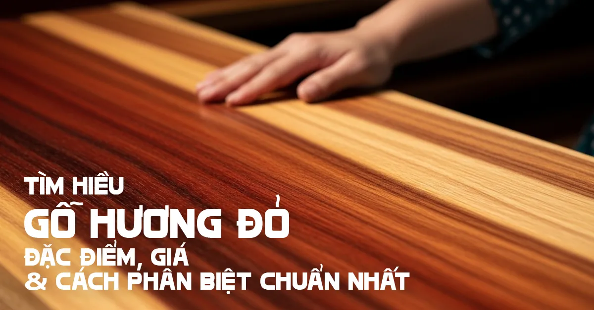 Gỗ Hương Đỏ: Đặc Điểm, Giá & Cách Phân Biệt Chuẩn Nhất 2025
