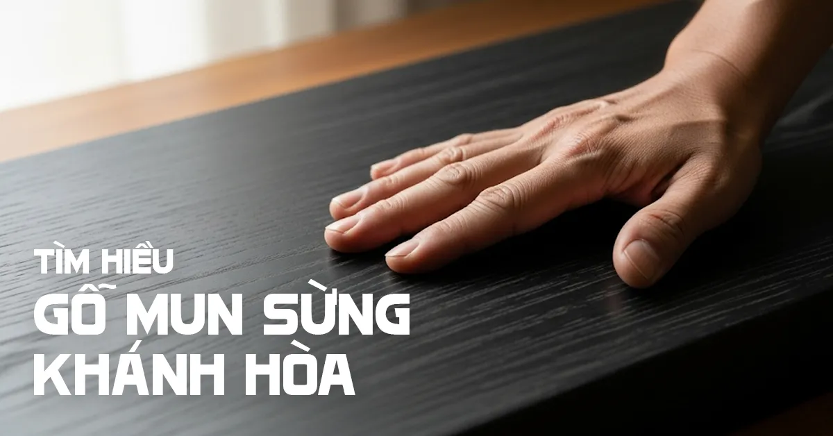 Gỗ Mun Sừng Khánh Hòa: Đặc điểm, giá trị & cách nhận biết thật giả