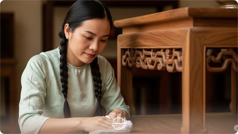 Hướng dẫn bảo quản và vệ sinh nội thất gỗ lim