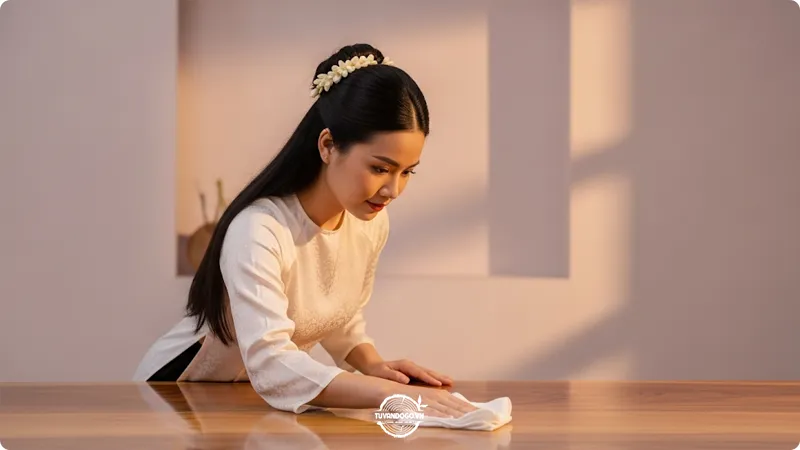 Hướng dẫn bảo quản, vệ sinh đồ gỗ Táu