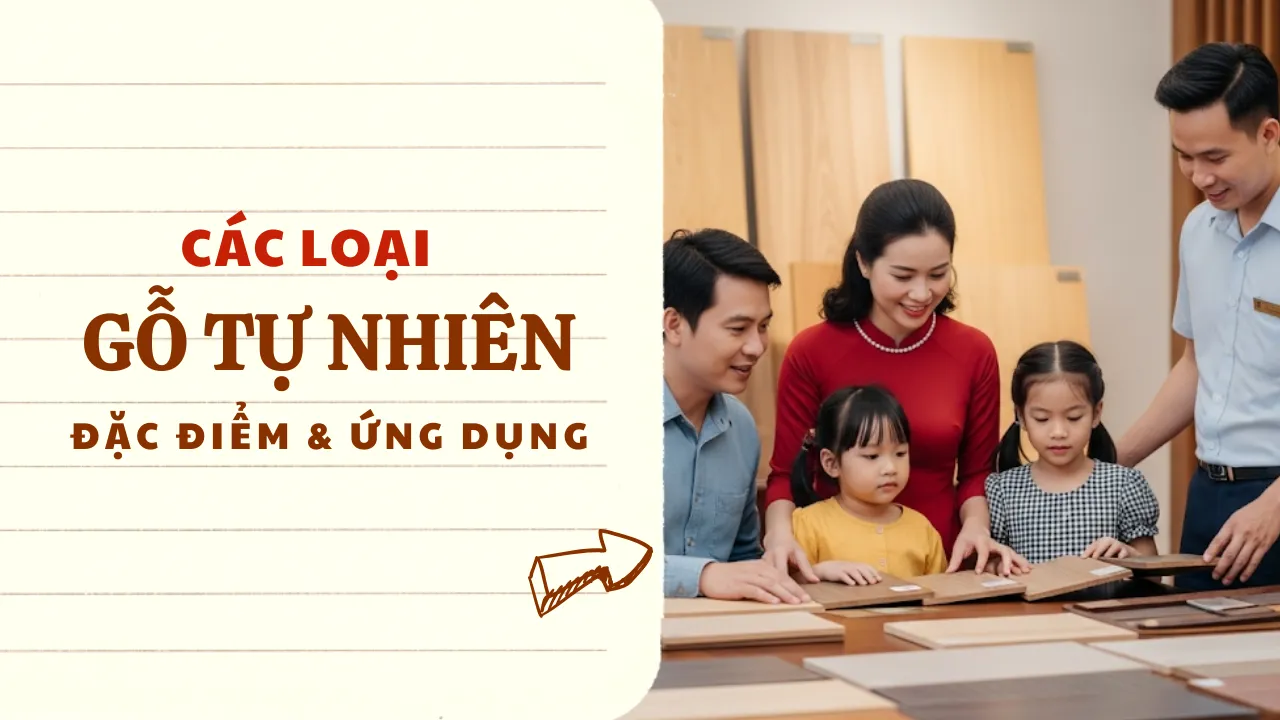 Các loại gỗ tự nhiên phổ biến: đặc điểm & ứng dụng