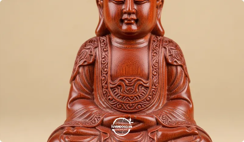 Tượng gỗ hương đỏ mỹ nghệ tinh xảo