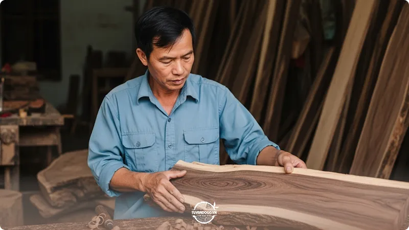 Kiểm tra chất lượng gỗ lim