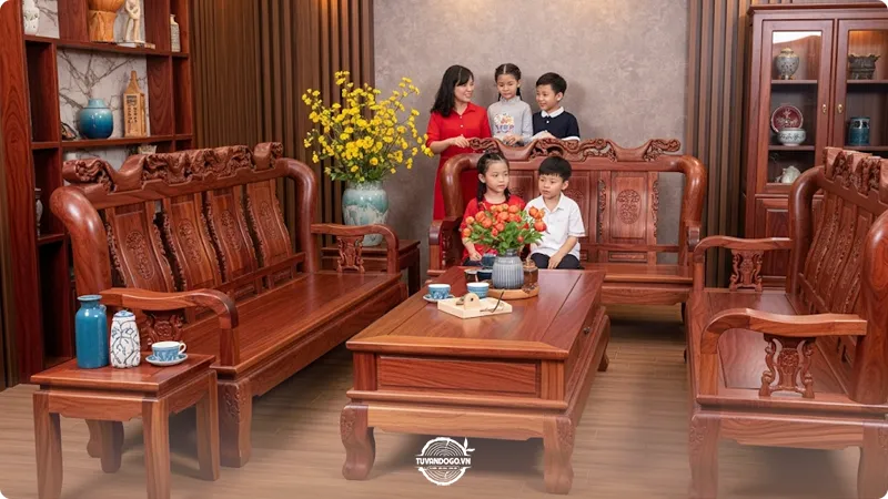 Nội thất gỗ Hương Xám cao cấp