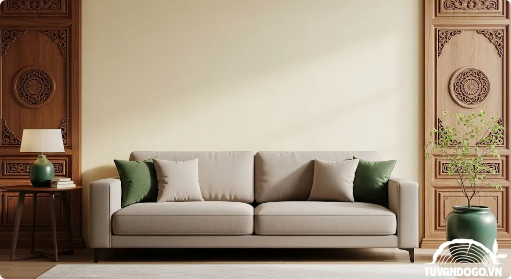 Sofa kê sát tường
