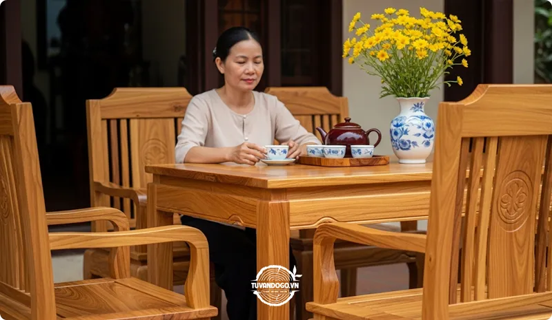 Gỗ Táu sang trọng và bền đẹp trong nội thất Việt