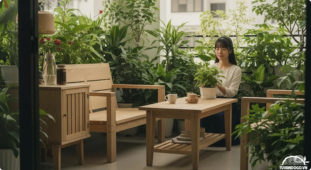 Nội thất gỗ tự nhiên và thiết kế Biophilic kết nối con người với thiên nhiên