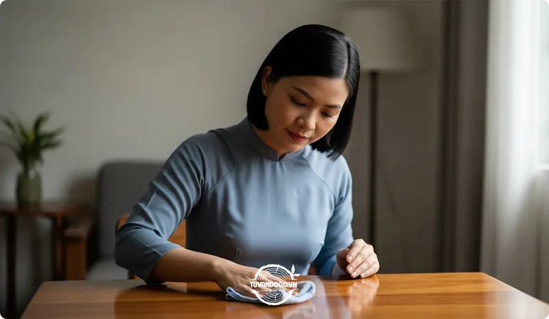 Vệ sinh đồ gỗ cao su đúng cách
