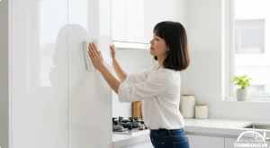 Phương pháp vệ sinh tủ bếp gỗ đúng cách cho từng loại chất liệu: Tự nhiên và công nghiệp